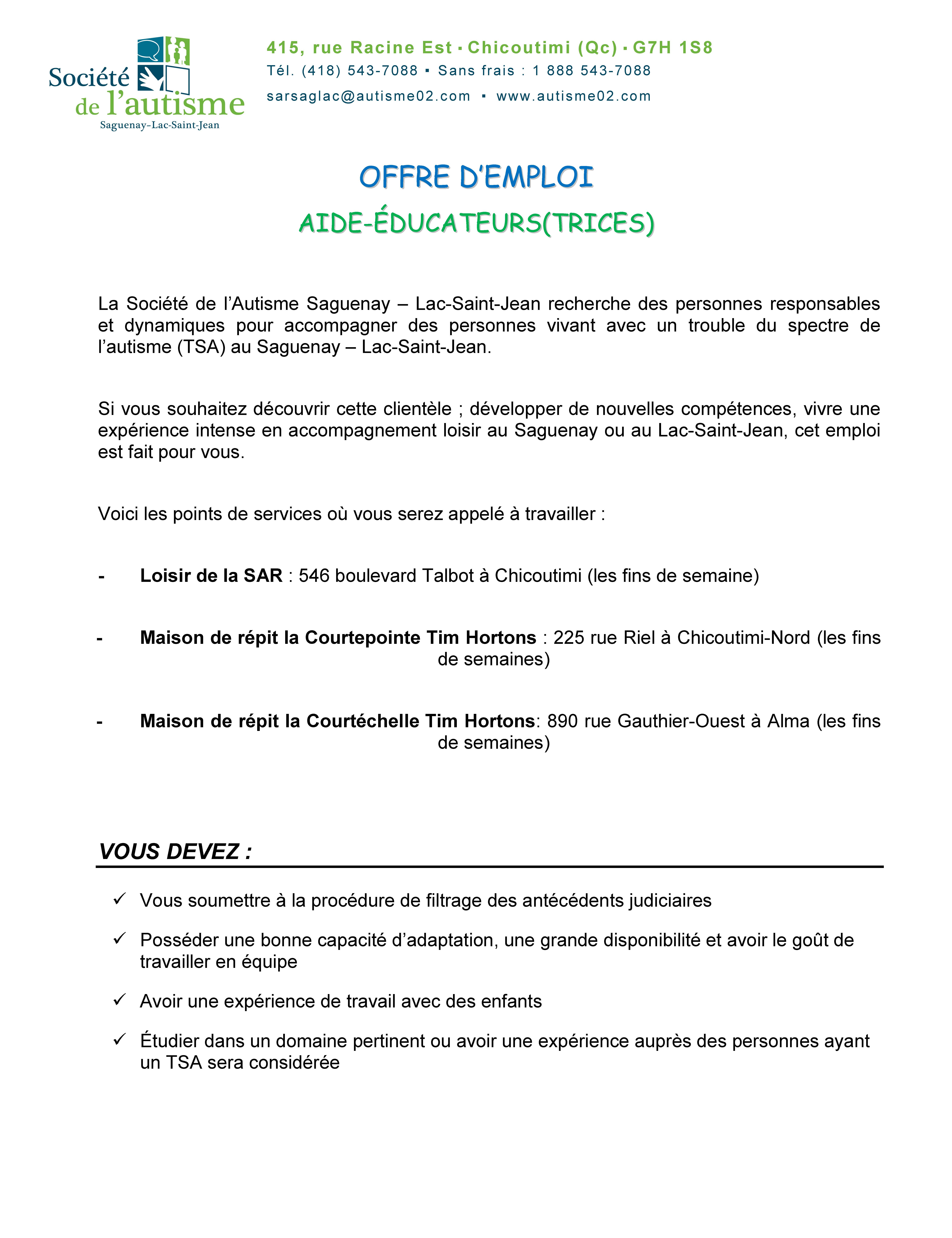Offre demploi 2019 2020 AE Page 1